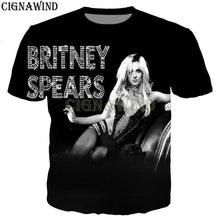 Load image into Gallery viewer, Fashion T Shirt Men/women Hip Hop Britney Spears 3D Printed T-shirts Unisex Harajuku Style Tshirt Streetwear Tops