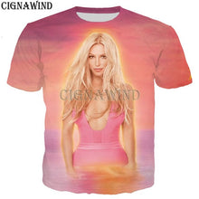 Load image into Gallery viewer, Fashion T Shirt Men/women Hip Hop Britney Spears 3D Printed T-shirts Unisex Harajuku Style Tshirt Streetwear Tops