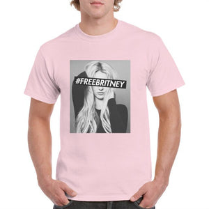 Black and white Free Britney T-Shirt Unisex Trending Popular 90'S graphics T-Shirt 100% Cotton freebritney Tops Female/Man