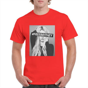 Black and white Free Britney T-Shirt Unisex Trending Popular 90'S graphics T-Shirt 100% Cotton freebritney Tops Female/Man