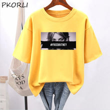 Load image into Gallery viewer, Britney Tee 90s Vintage Free Britney Women Men Y2K Hip-Hop Strrtwear Woman Tshirts Graphic Print Unisex Casual Cotton Tops