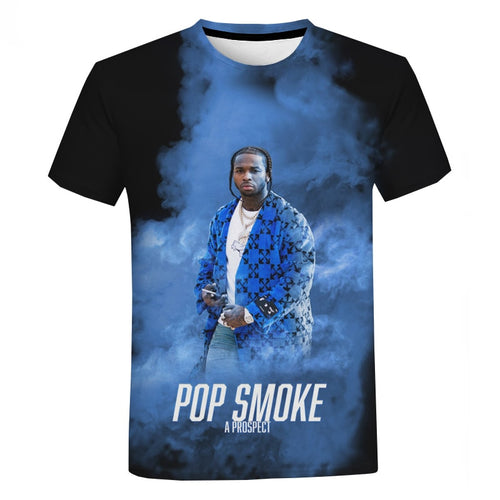 Hot Sale Pop Smoke T Shirt 3D Printed Style 2020 New Summer Cool T-shirt Casual Tees Hip Hop Tshirt Streetwear