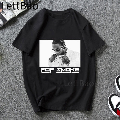 Vintage Cool Rapper T Shirt Men Women Fashion Hip Hop Rip Pop Smoke Casual O Neck Hip Hop Short Sleeve T-Shirt Streetwear Tops