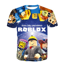 Load image into Gallery viewer, New Children Robloxing Cosplay  T-shirt Pullover Leisure Fashion Kids Girls Tops Christmas Gift 2021 Summer Clothes For Kids