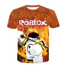 Load image into Gallery viewer, New Children Robloxing Cosplay  T-shirt Pullover Leisure Fashion Kids Girls Tops Christmas Gift 2021 Summer Clothes For Kids