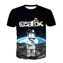 Load image into Gallery viewer, New Children Robloxing Cosplay  T-shirt Pullover Leisure Fashion Kids Girls Tops Christmas Gift 2021 Summer Clothes For Kids