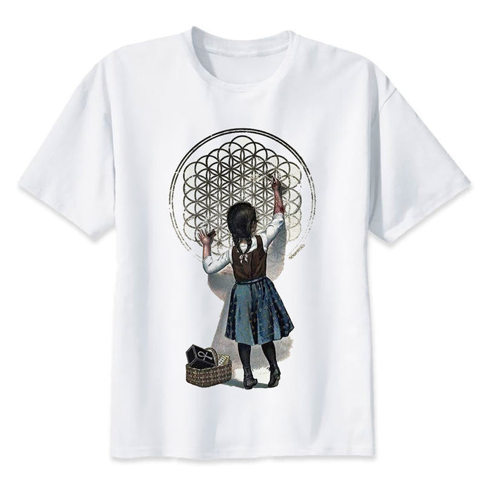 bring me the horizon print casual tshirt mens o-neck t shirts fashion men's tops men T-shirt male men M8086