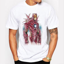 Load image into Gallery viewer, Newest Hulk / Iron Man Painted printing Men Tshirt Cartoon avengers alliance Tshirt Tee youth TShirts 89-6#