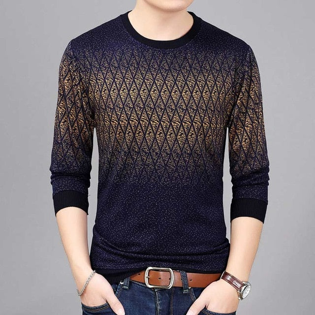 2019 brand new hot casual social argyle pullover men sweater shirt jersey clothing pull sweaters mens fashion male knitwear 151