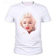 Load image into Gallery viewer, Sexy Marilyn Monroe Printed Tshirt For men Short Sleeve Casual Painted White Shirt Top Tee Big Size tops B2-89