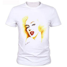 Load image into Gallery viewer, Sexy Marilyn Monroe Printed Tshirt For men Short Sleeve Casual Painted White Shirt Top Tee Big Size tops B2-89