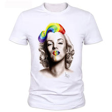 Load image into Gallery viewer, Sexy Marilyn Monroe Printed Tshirt For men Short Sleeve Casual Painted White Shirt Top Tee Big Size tops B2-89