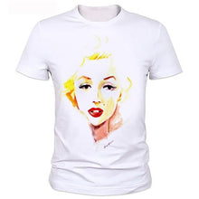 Load image into Gallery viewer, Sexy Marilyn Monroe Printed Tshirt For men Short Sleeve Casual Painted White Shirt Top Tee Big Size tops B2-89