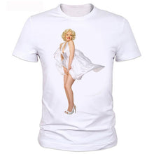 Load image into Gallery viewer, Sexy Marilyn Monroe Printed Tshirt For men Short Sleeve Casual Painted White Shirt Top Tee Big Size tops B2-89