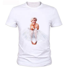 Load image into Gallery viewer, Sexy Marilyn Monroe Printed Tshirt For men Short Sleeve Casual Painted White Shirt Top Tee Big Size tops B2-89